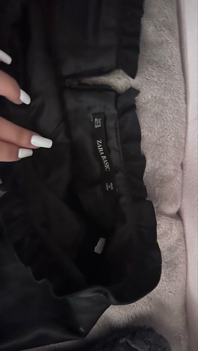 Кожена пола дълга zara по тялото