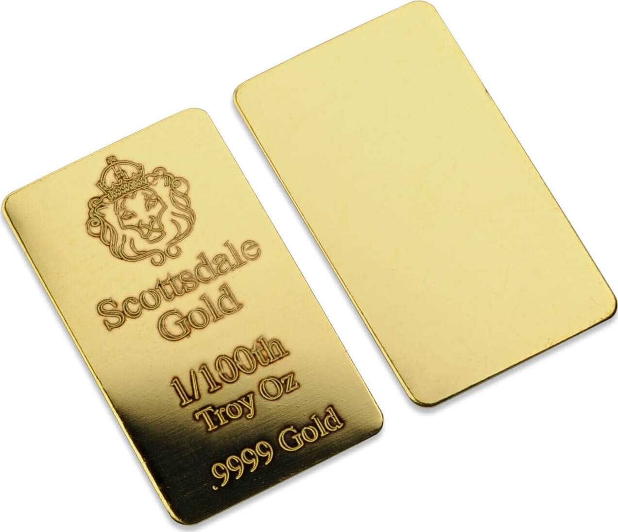 Златно кюлче Scottsdale Mint Lion 1/100 oz 2021