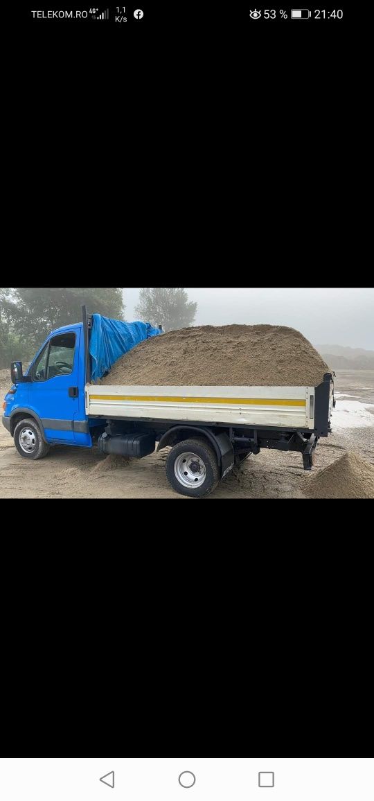 Transport marfa nisip balast pietriș lemn cărămidă mobilier etc