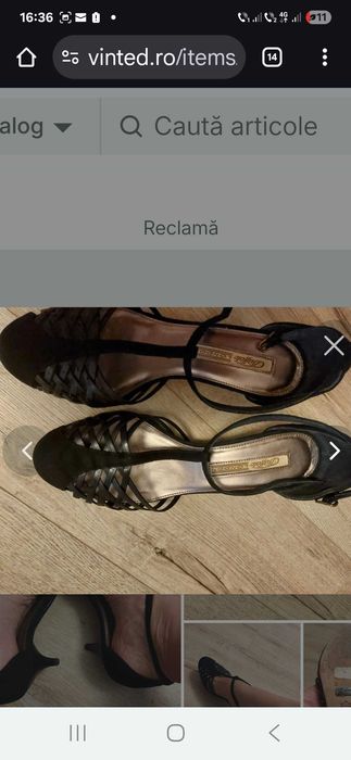 Vand pantofi piele
