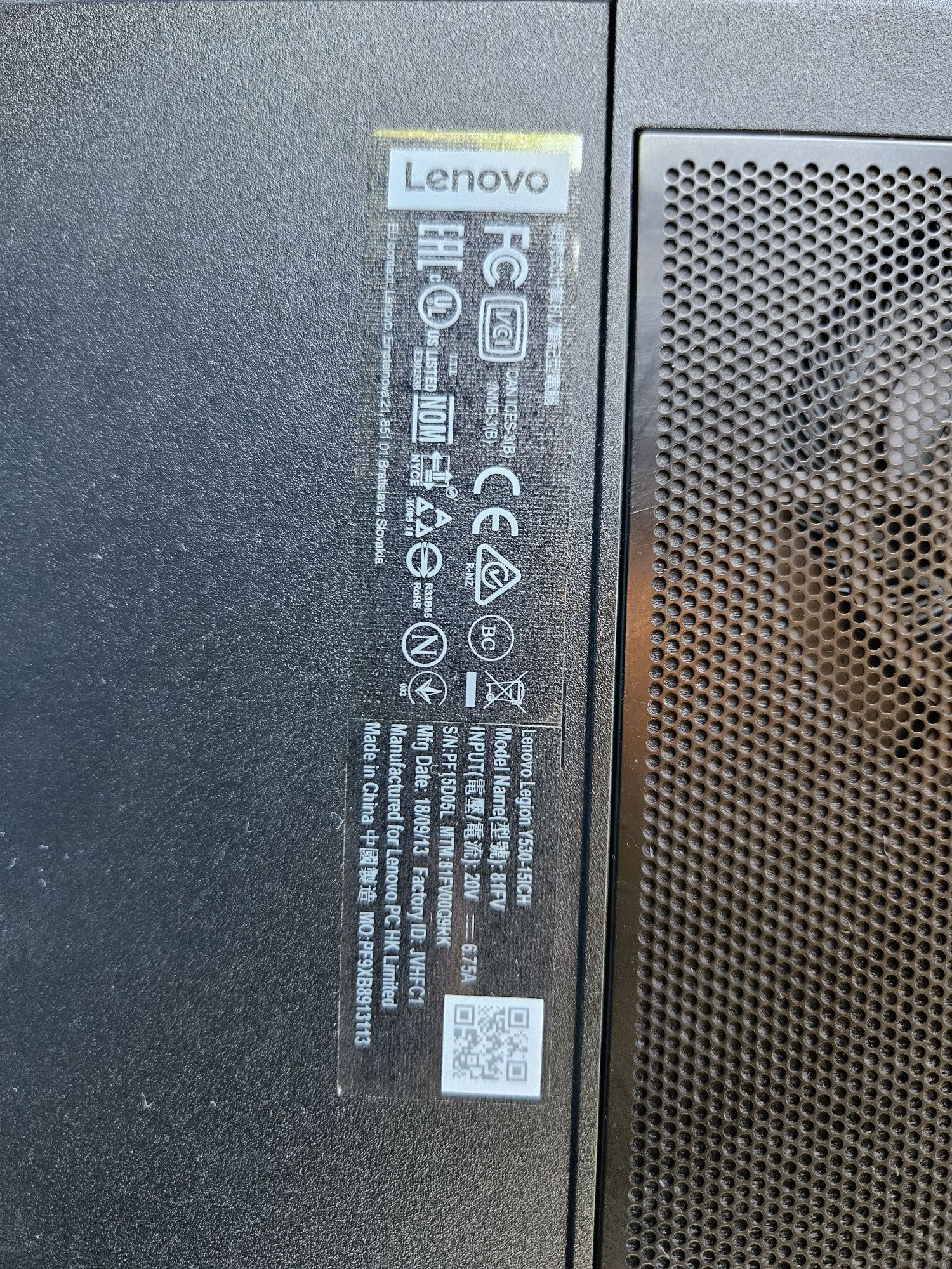Ноутбук Lenovo Legoin Y530