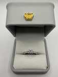 Пръстен от италианско бяло злато с диамант 0.5ct/Годеже пръстен/балове