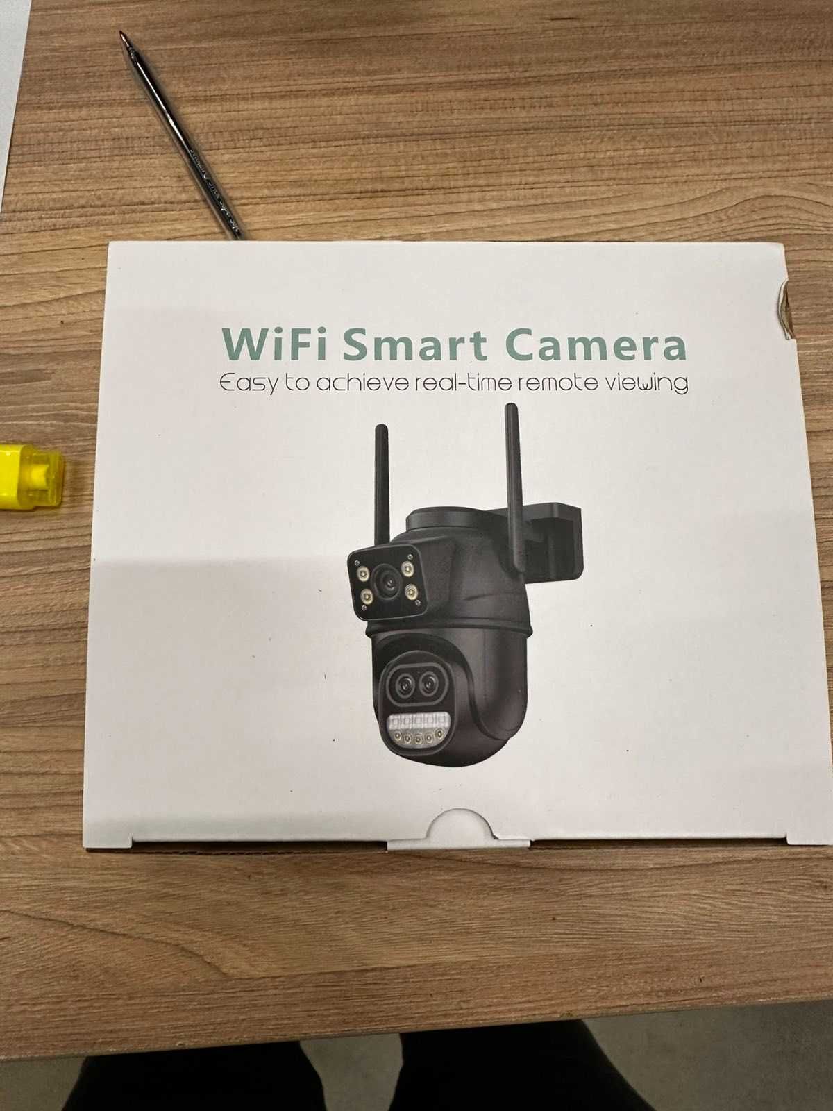G771 Въртяща IP камера ICSEE Тройна WI-FI с 3 обектива, 12MP, 8хZOOM