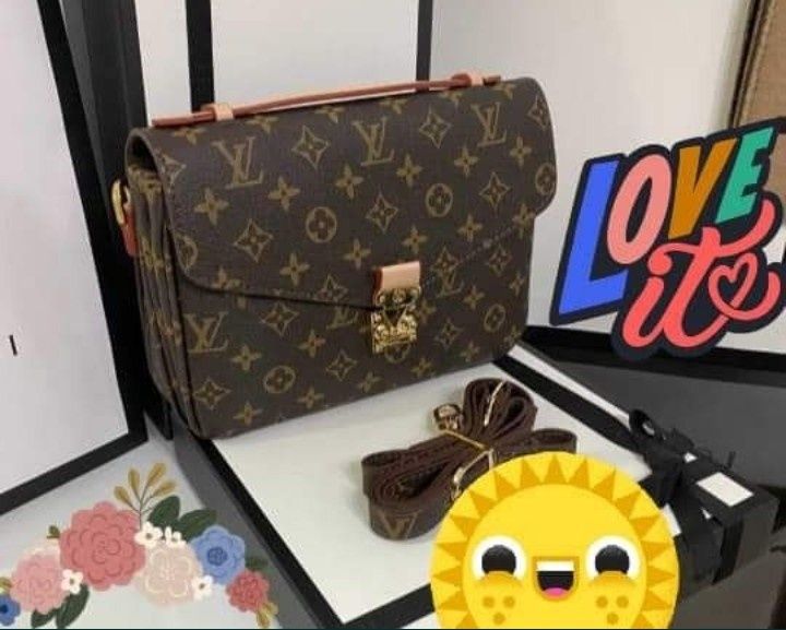 Geanta LV Pochette Metis,25/15cm,curea detasabila umăr,saculet, etiche