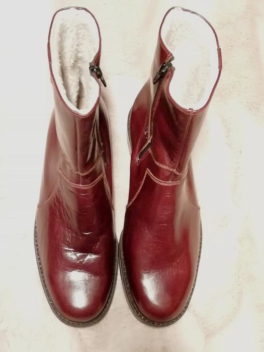 Ghete piele cu blana BENELLI nr. 42 - noi