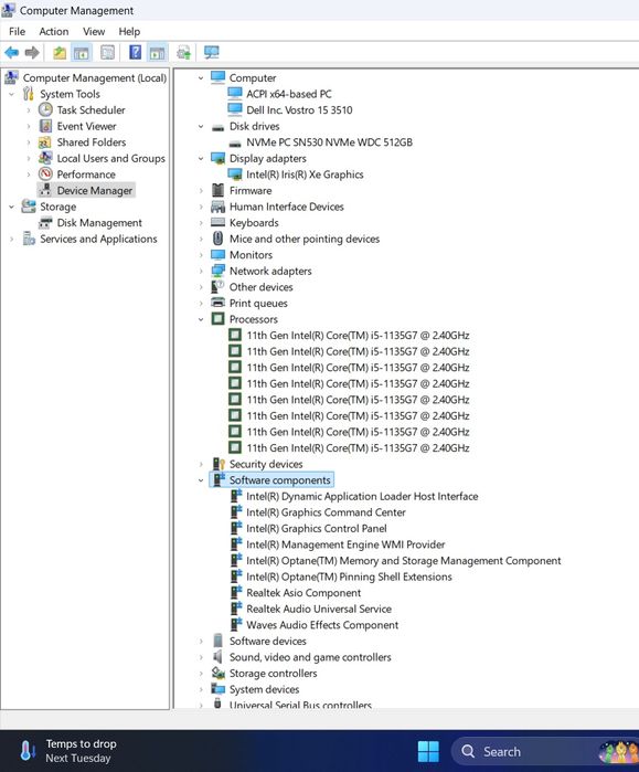 Dell vostro15 3510 laptop