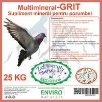 Grit ZeMinerals, supliment mineral pt porumbei,25kg