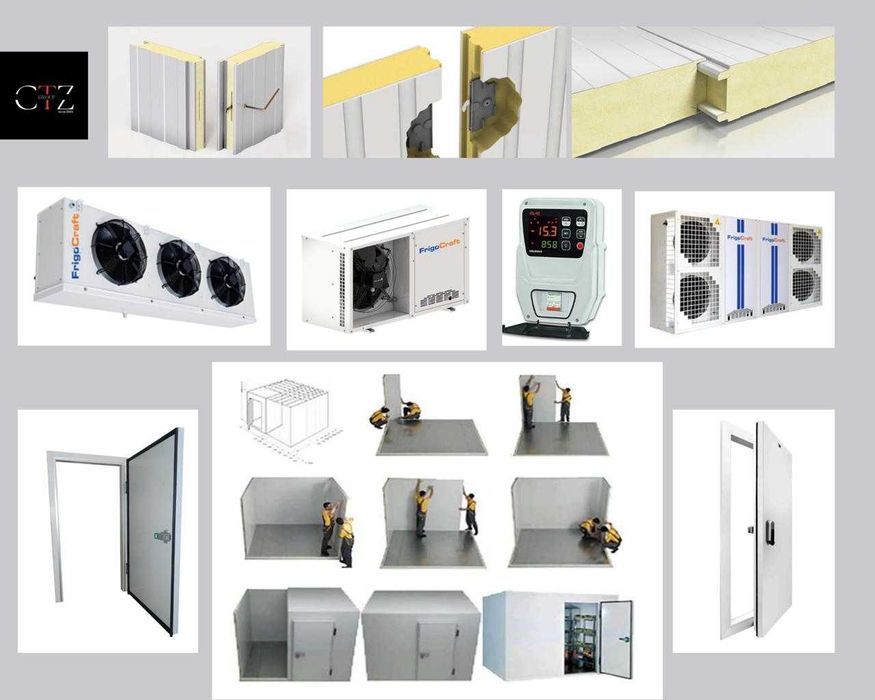 Холодильные агрегаты, двери, сэндвич-панели ППУ, аксессуары