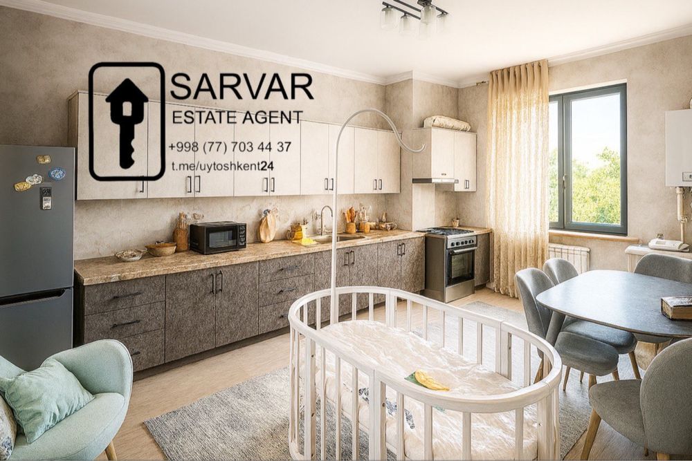 2-комнатная квартира, новостройка, кирпич, Буюк Ипак Йули, 5/9, 74 м²