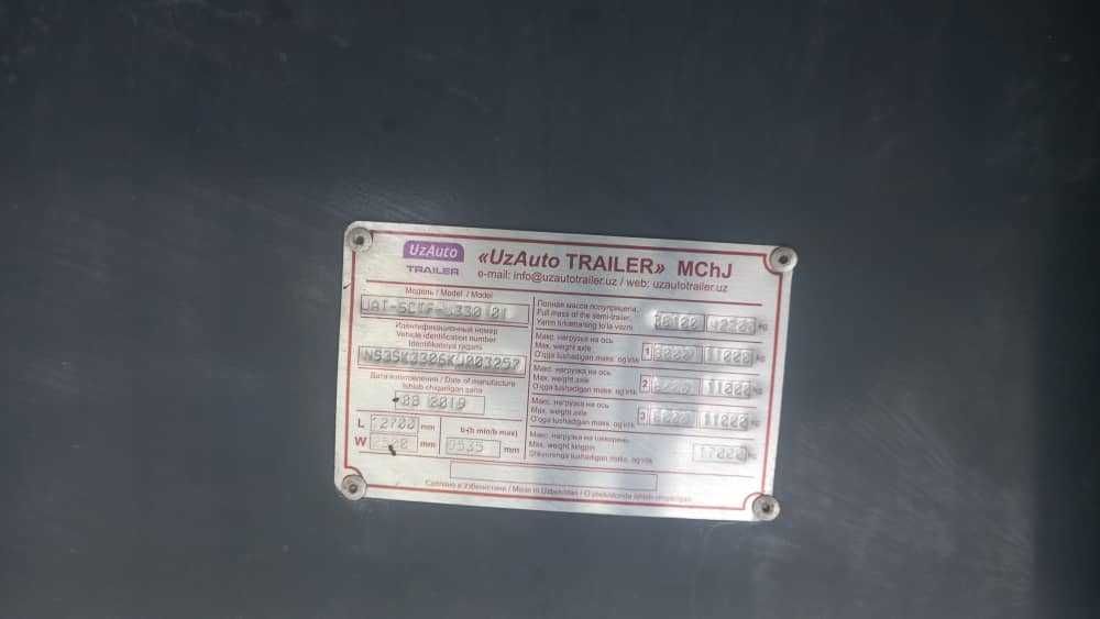 Полуприцеп бортовой контейнеровоз 2019 UzAutoTrailer 12.5