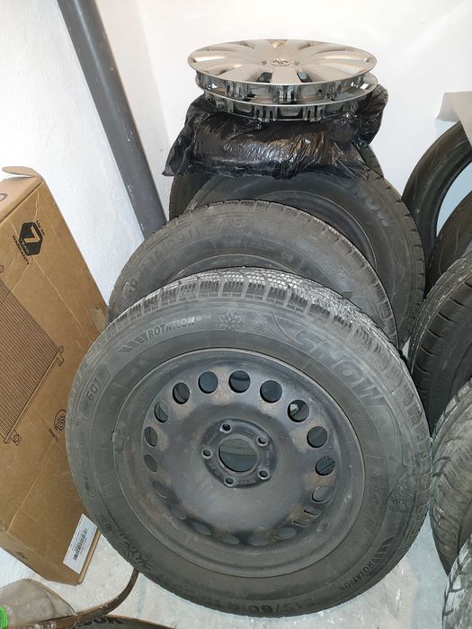 Set 4 Jante tabla Opel/GM diesel  16 inch + anvelope iarna