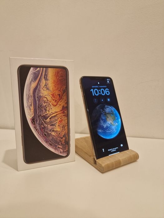 iPhone XS Max Gold 128GB 4G | Impecabil, Baterie 100%