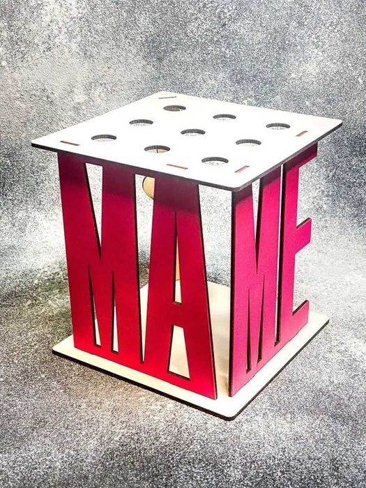 Ваза интерьерная с колбами "МАМЕ"