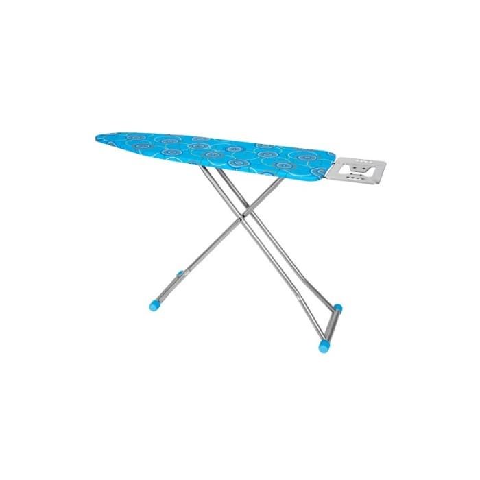 Masa de calcat cu cadru metalic si priza, grigio 112x 36 cm, H90 cm