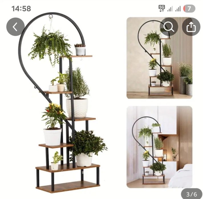 Полка подставка для цветов. Sifati zor qalin temir gullar uchun polka