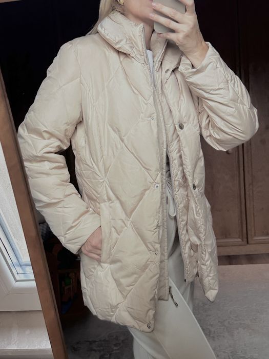 Vand geaca dama ivory pene si puf S