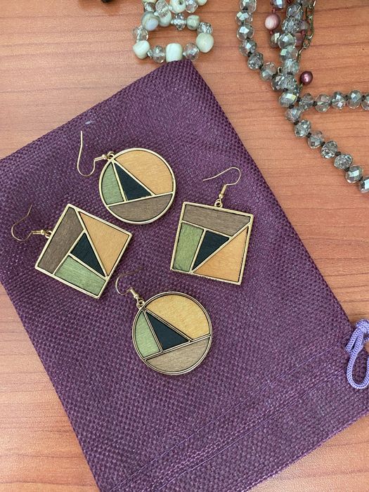 серьги длинные, usa