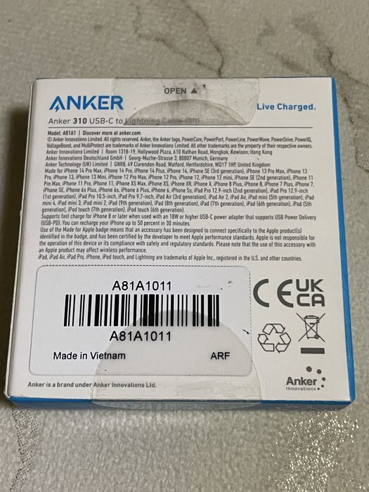 Anker 310 Usb-c to Lightning Cable - MFI Certified