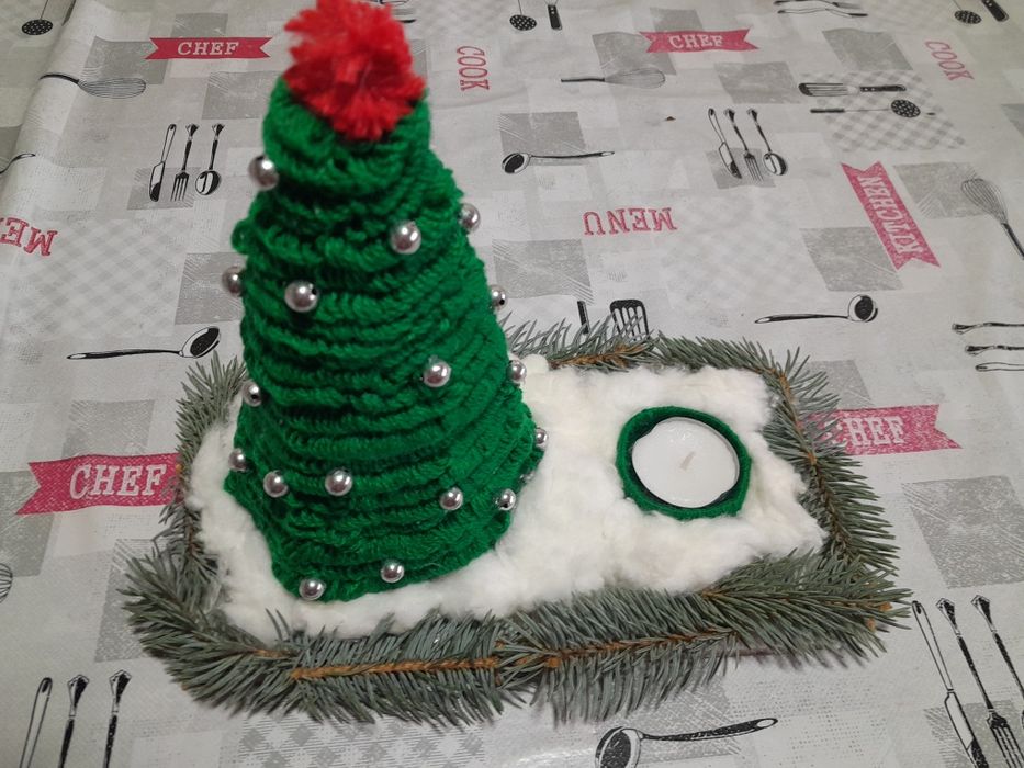 Decoratiune-suport lumanare