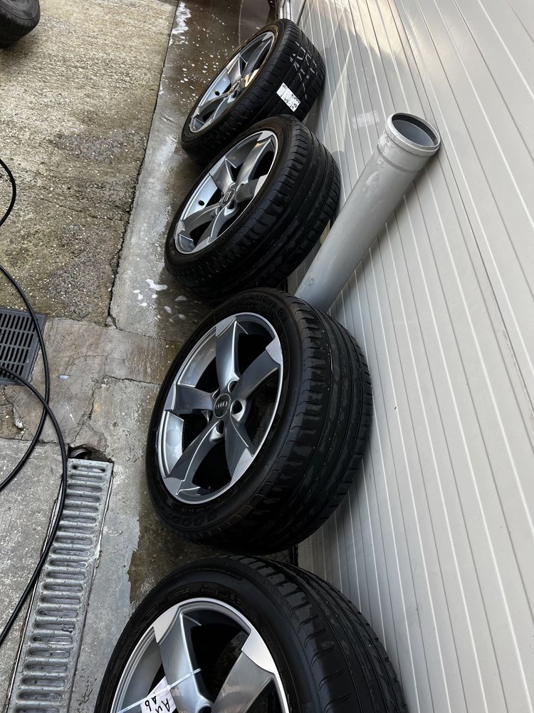 Jante  rotor audi cu anvelope de vara 245/45R18 Audi A4,A5,A6