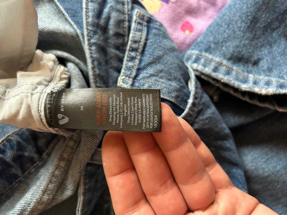 blugi V by Very, unisex, largi, trapez, albastru