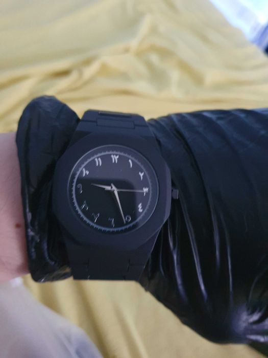 Ceas negru de lux din quartz pentru barbati Rolex