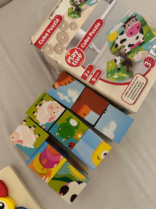 Играчки Дървени кубчета lidl лидл