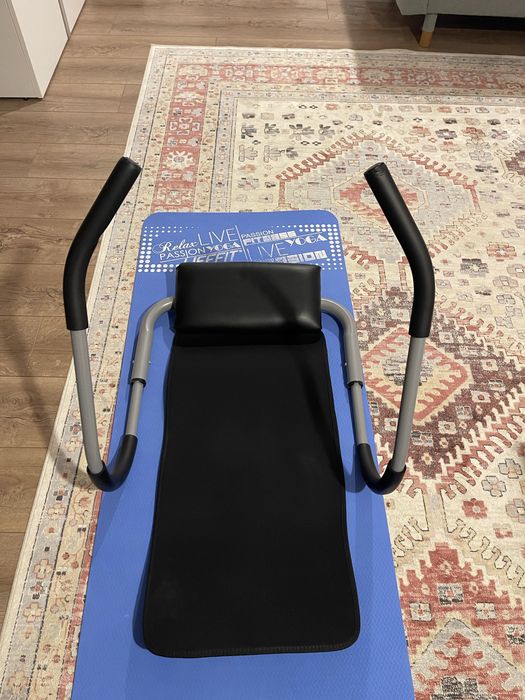 Aparat pentru abdomen Ab Roller, Gorilla Sports, Negru