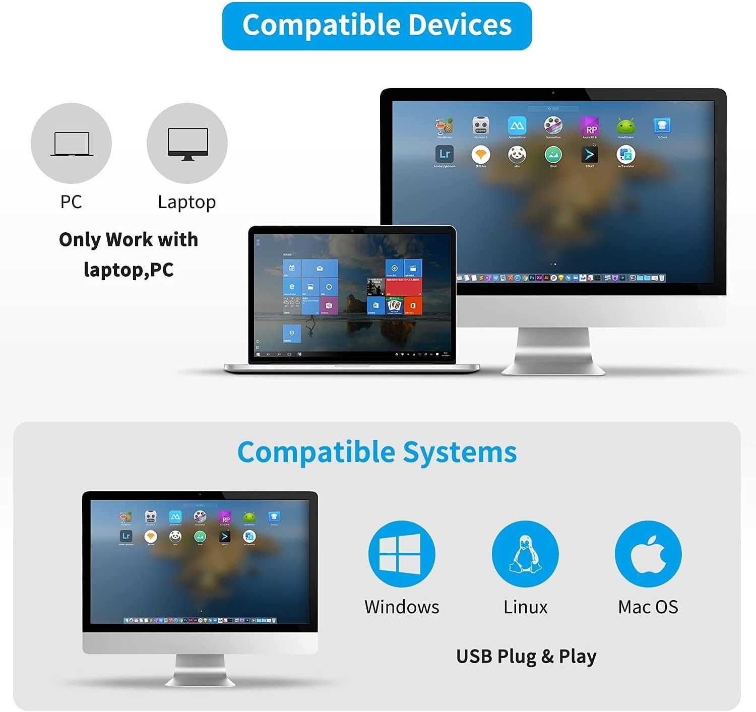 НОВ! Портативен QR баркод скенер с USB кабел за компютър, лаптоп и Mac