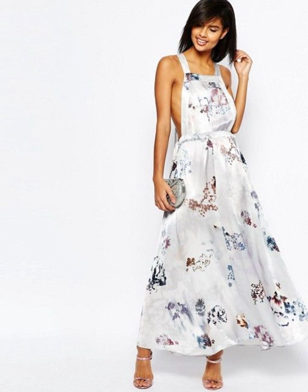 ASOS дълга рокля от вискоза