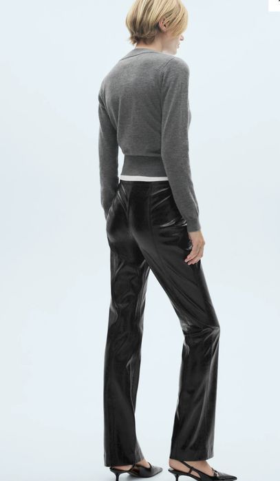 Mango, Нови кожени панталони,  с етикет