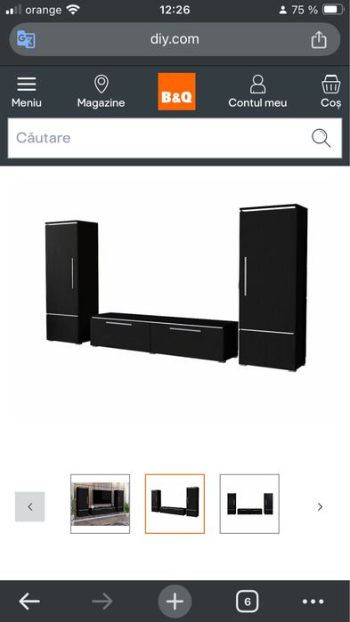 Mibila moderna neagra in forma de U