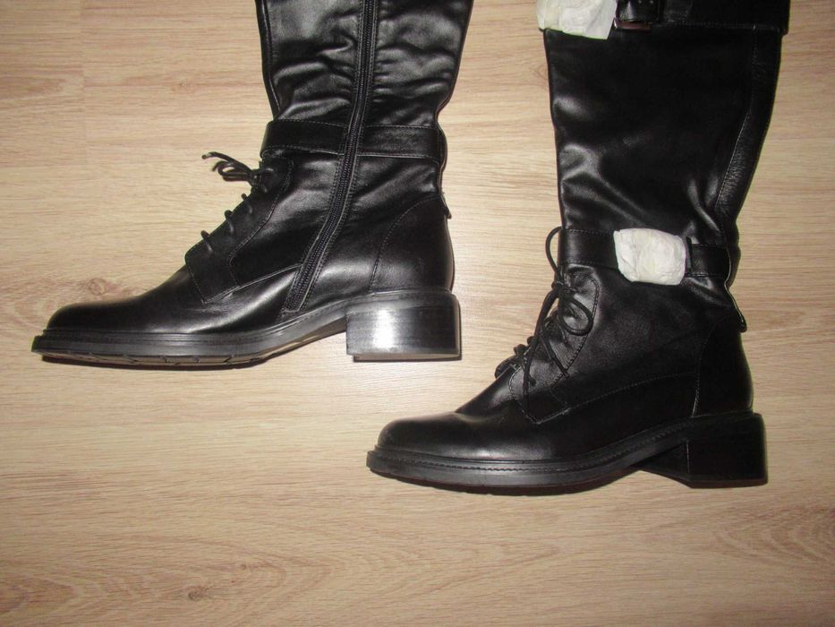 ЕСТЕСТВЕНА КОЖА--Страхотни ботуши--36 номер-Нови!!!