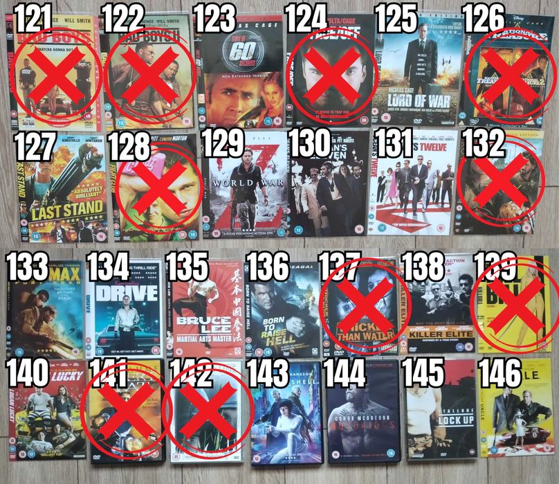 Екшън Филми DVD's Оригинални Дискове на Английски Език 4 лв/бр Movie