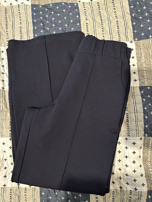 Школьные брюки плотные на девочку с карманами