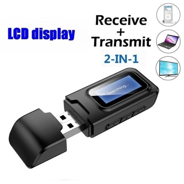 Bluetooth receiver - transmitter lcd pentru auto, casa ,model: WBT-355