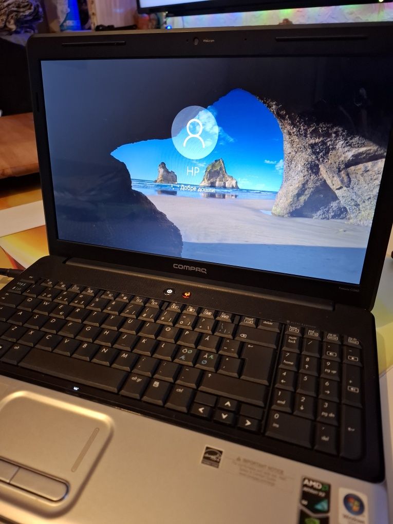 Лаптоп HP Compaq 4gb ram 250 hard 1,90 ghz