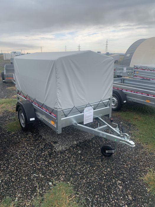 Remorca 750 kg Valahia Zefir Eco 210x115x115 cm cu Sasiu Ranforsat