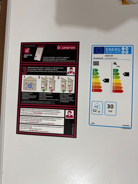Centrala termica murala in condensare Ariston CLAS ONE WIFI 35, 35 kW