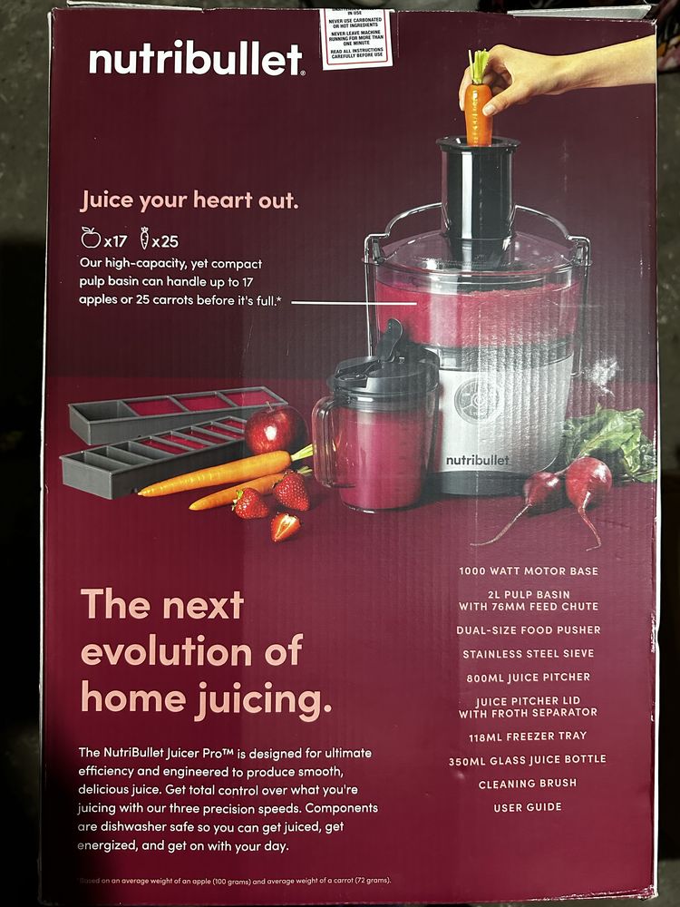 Nutribullet Juicer Pro-Sigilat