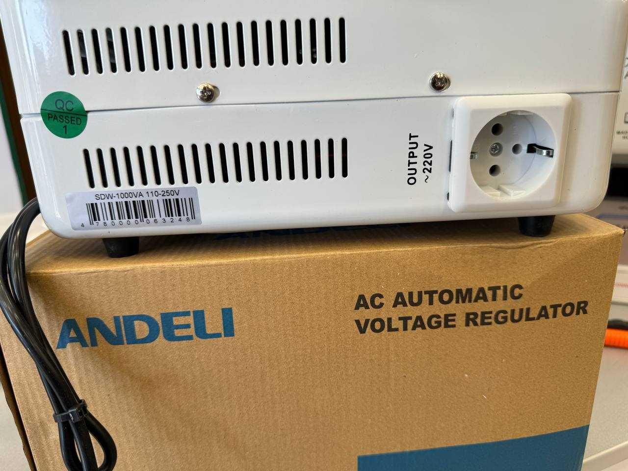 STABILIZATOR napryajeniya ANDELI-QR-bilan TOZA Original SDW-1kva Model