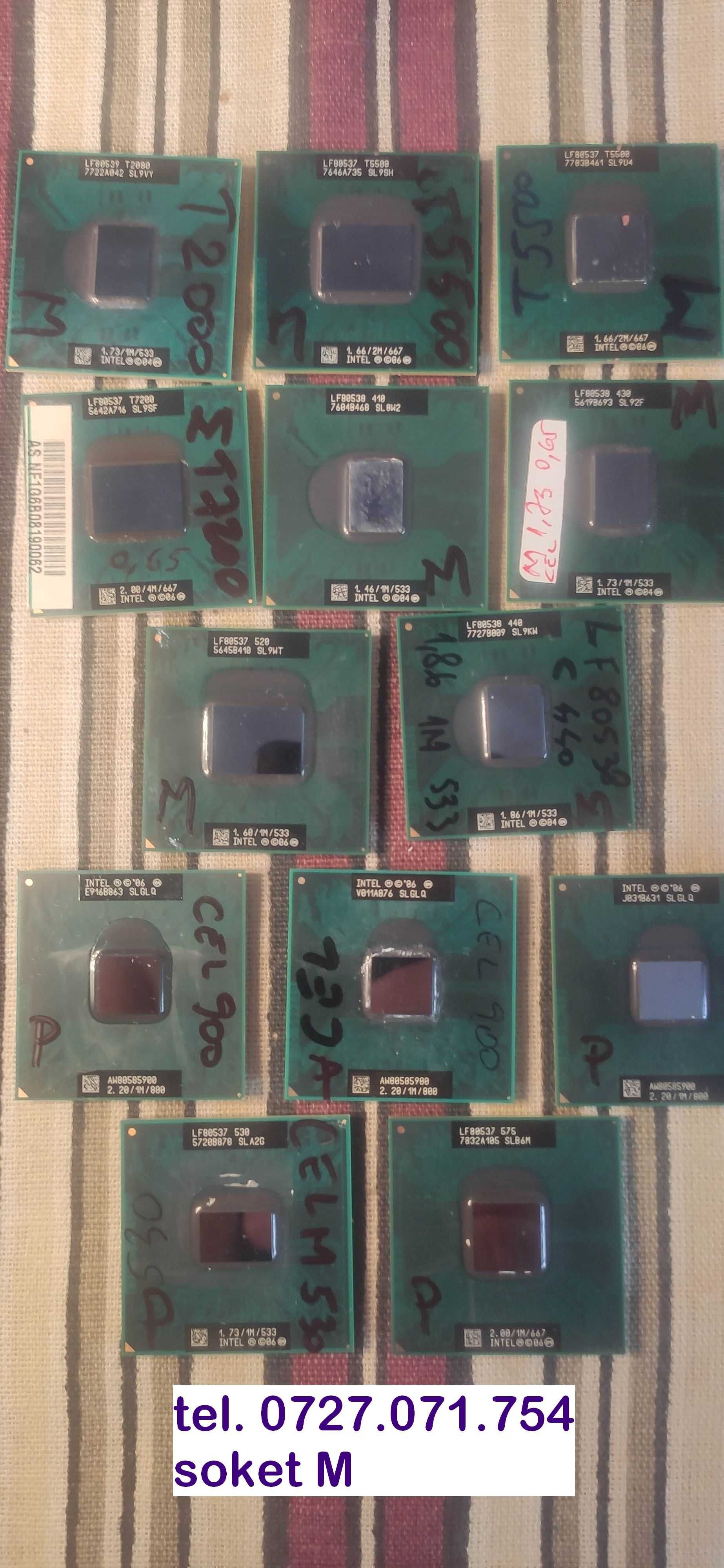 Procesor laptop Intel P8600 T8400 T8300 P8400 T8100 T7500 T7350 T7300