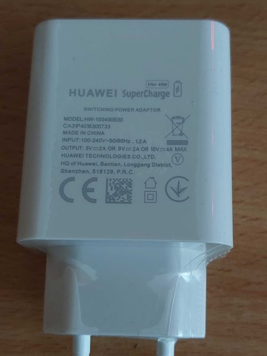 Set incarcator+cablu type-C Huawei 22,5w/40w nou super charge original