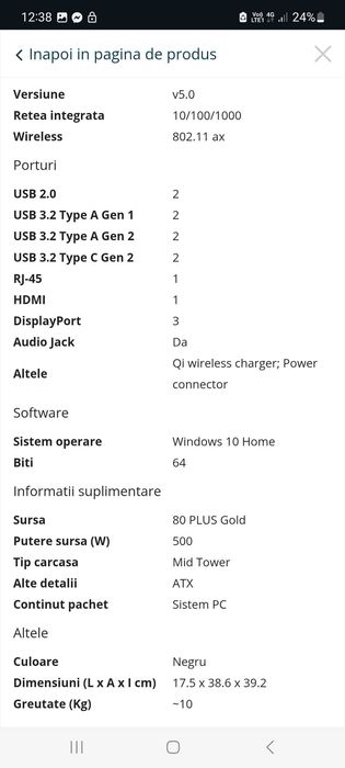 Vand pc gaming si monitor stare excelenta. fara defecte