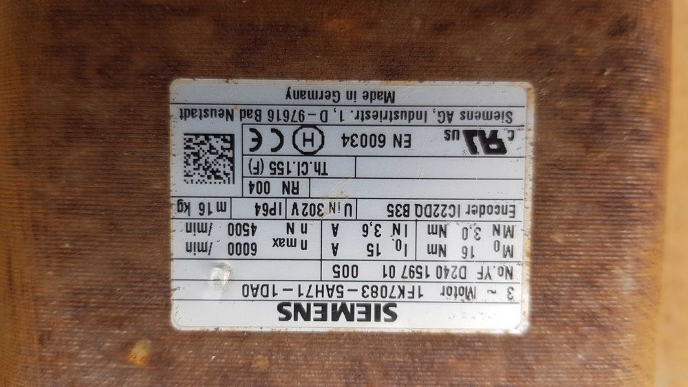 Motor sincron magneti neodim Siemens pentru hidro turbina, eoliana