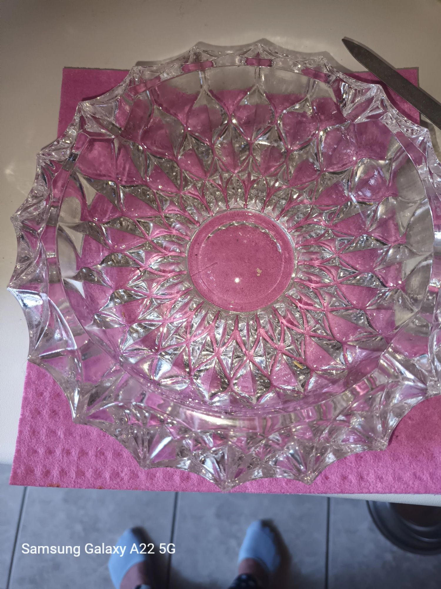 Vind scrumiera din cristal