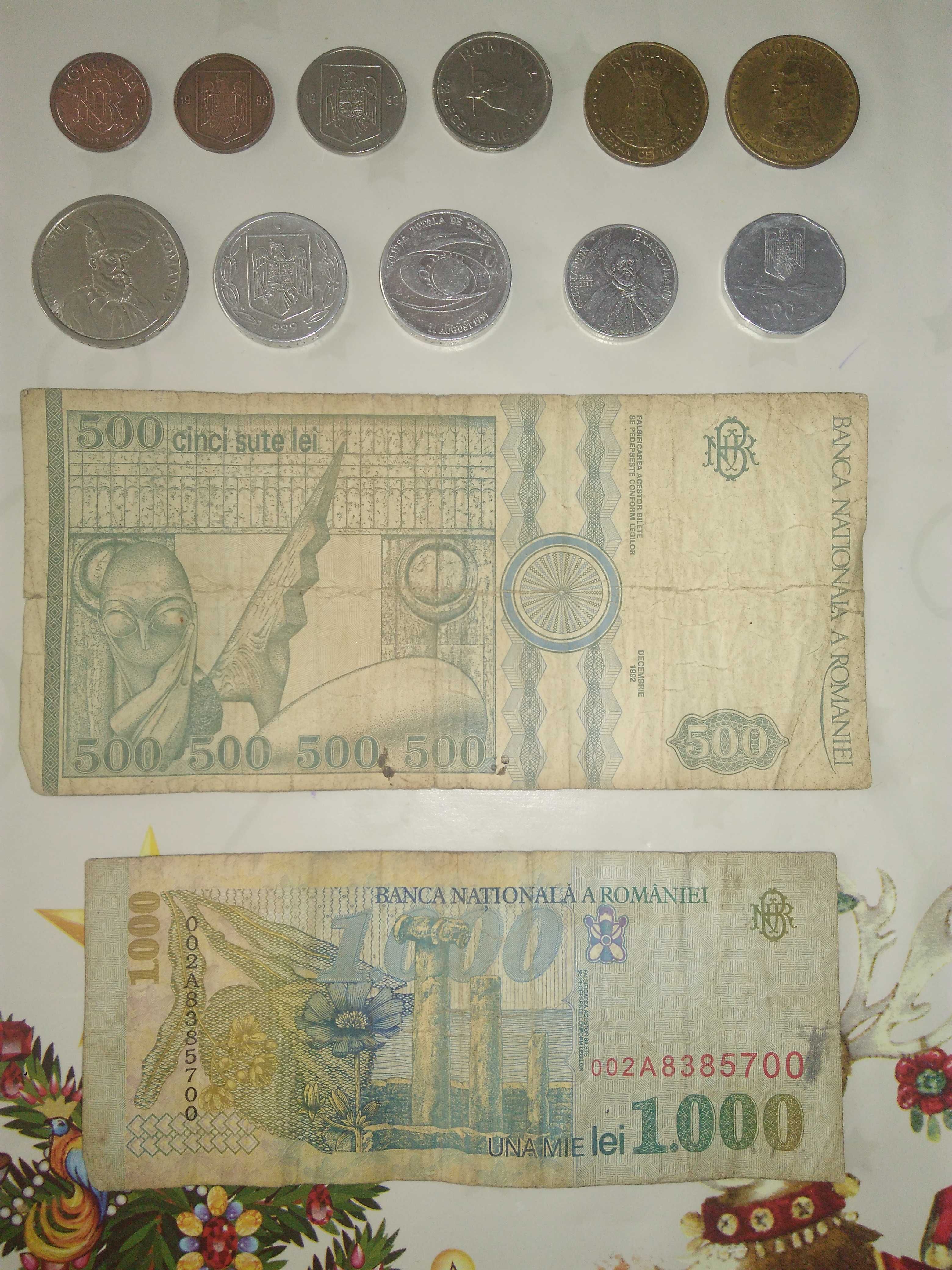 Monede,Bacnote Romania
