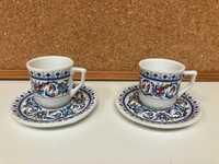 Чашка с чинийка за турско кафе от турски порцелан