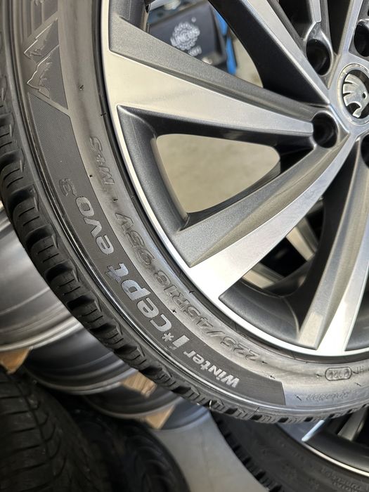 jante skoda octavia superb 5x112 anvelope 225 45 18 iarna