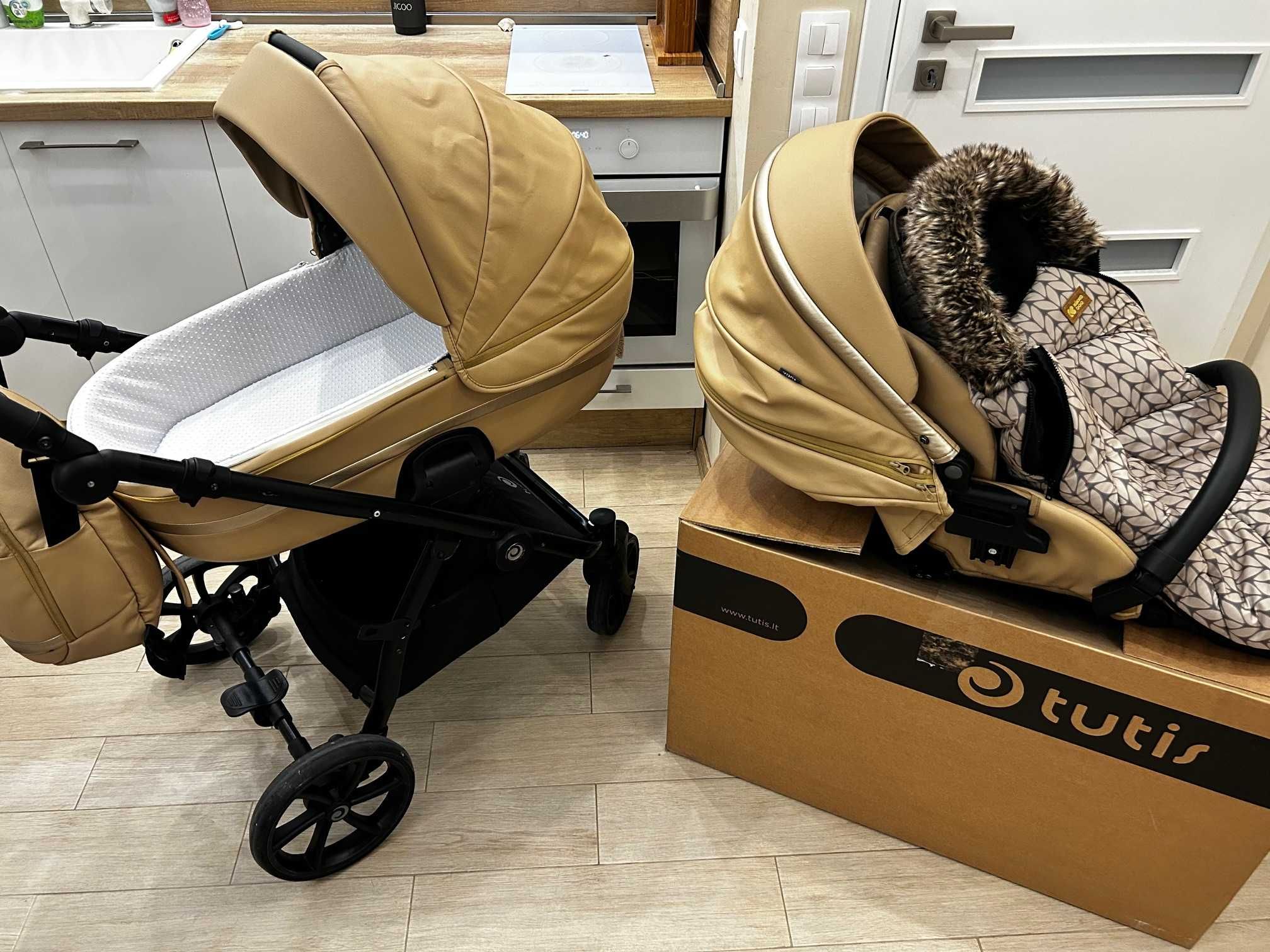 Бебешка количка Tutis Uno 3+ Еко кожа, 2 в 1
